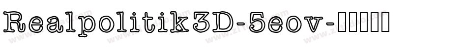 Realpolitik3D-5eov字体转换