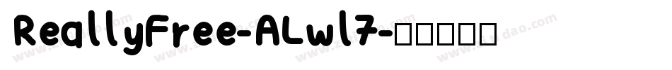 ReallyFree-ALwl7字体转换