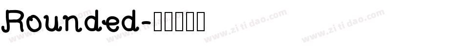 Rounded字体转换