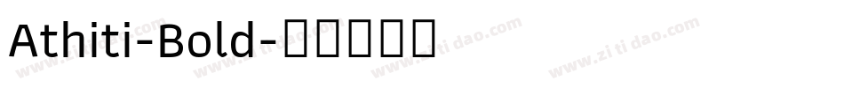 Athiti-Bold字体转换