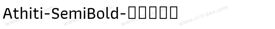 Athiti-SemiBold字体转换