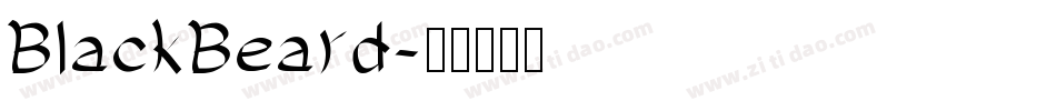 BlackBeard字体转换