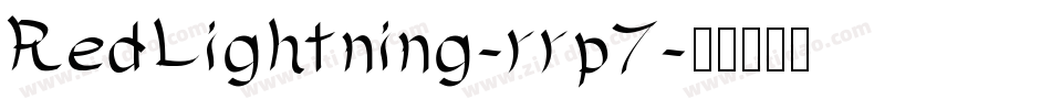 RedLightning-rrp7字体转换