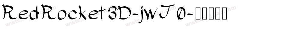 RedRocket3D-jwJ0字体转换