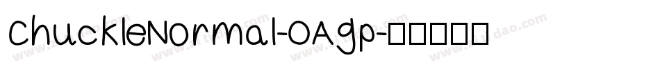 ChuckleNormal-OAgp字体转换