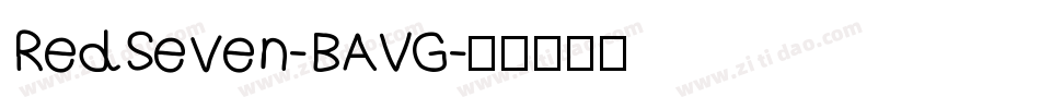 RedSeven-BAVG字体转换