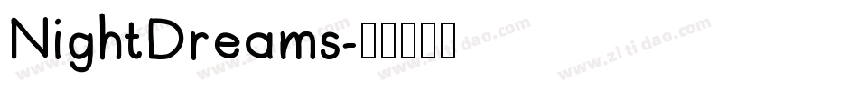 NightDreams字体转换