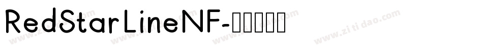 RedStarLineNF字体转换