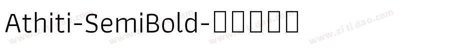 Athiti-SemiBold字体转换