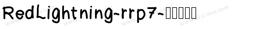 RedLightning-rrp7字体转换