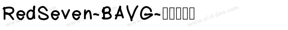 RedSeven-BAVG字体转换