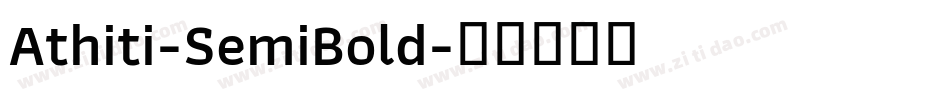 Athiti-SemiBold字体转换