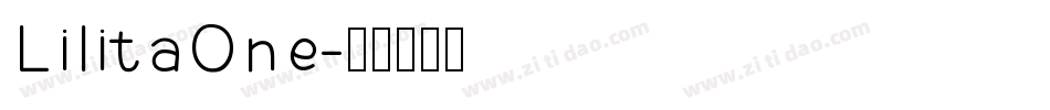 LilitaOne字体转换