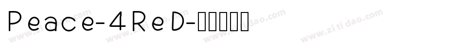 Peace-4ReD字体转换