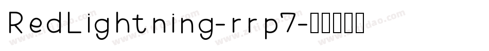 RedLightning-rrp7字体转换