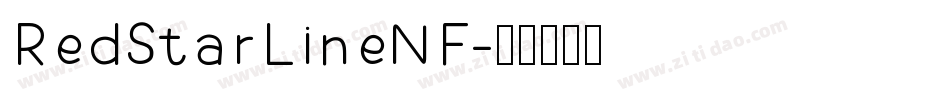 RedStarLineNF字体转换