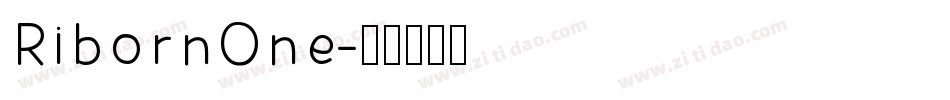 RibornOne字体转换