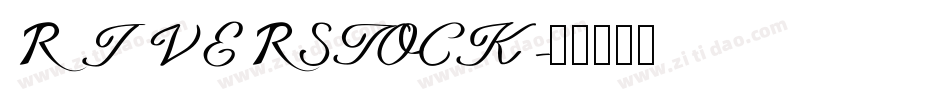 RIVERSTOCK字体转换