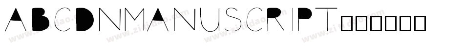 AbcDNManuscript字体转换