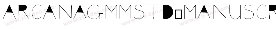 ArcanaGMMStd-Manuscript字体转换