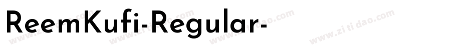 ReemKufi-Regular字体转换
