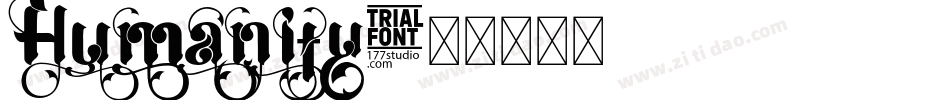 Humanity字体转换