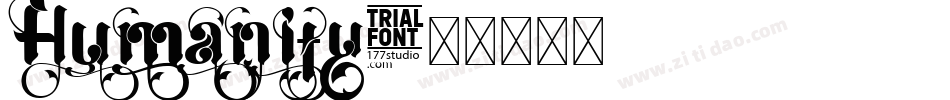 Humanity字体转换