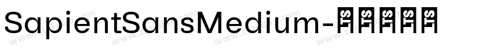 SapientSansMedium字体转换