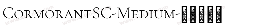 CormorantSC-Medium字体转换