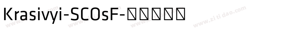 Krasivyi-SCOsF字体转换