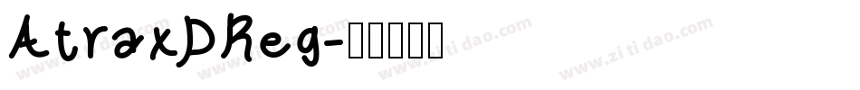 AtraxDReg字体转换