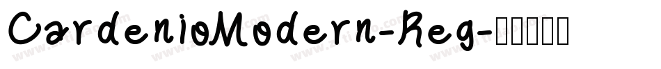 CardenioModern-Reg字体转换