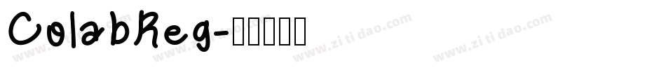 ColabReg字体转换