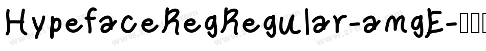 HypefaceRegRegular-amgE字体转换