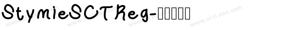 StymieSCTReg字体转换