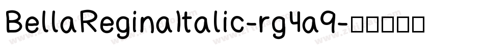 BellaReginaItalic-rg4a9字体转换