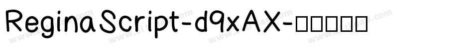 ReginaScript-d9xAX字体转换