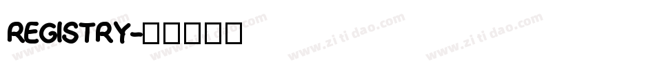 registry字体转换