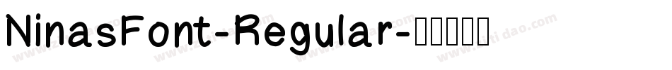 NinasFont-Regular字体转换