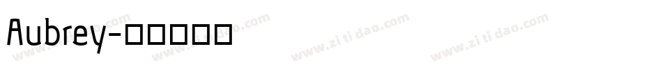 Aubrey字体转换