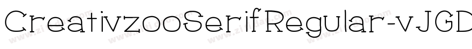 CreativzooSerifRegular-vJGD字体转换