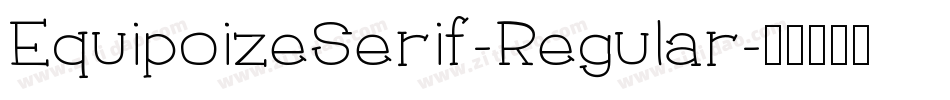 EquipoizeSerif-Regular字体转换