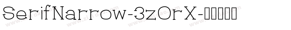 SerifNarrow-3zOrX字体转换