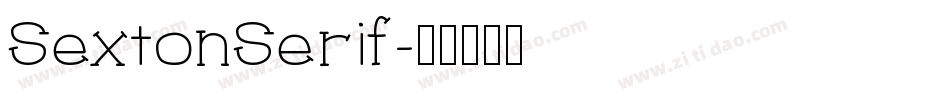 SextonSerif字体转换