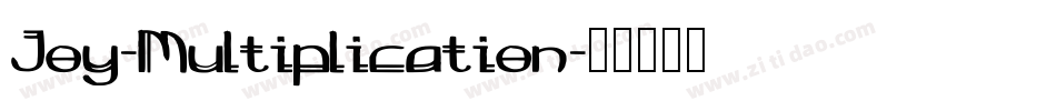 Joy-Multiplication字体转换