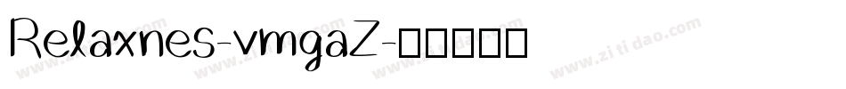 Relaxnes-vmgaZ字体转换
