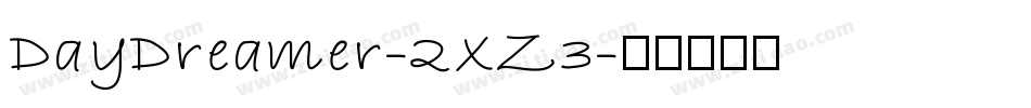 DayDreamer-2XZ3字体转换