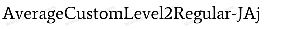 AverageCustomLevel2Regular-JAjK字体转换