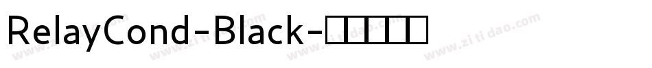 RelayCond-Black字体转换