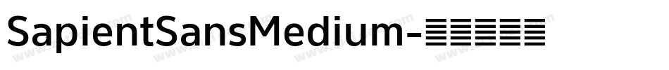 SapientSansMedium字体转换